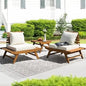 Rocking Chairs Design Heavy Duty 400lbs Capacity Wood Patio Bistro Set 3 Piece Outdoor