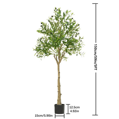Artificial Olive Tree 120/150/180cm, Artificial Decorative Plants With Fruit For Home Garden Decor