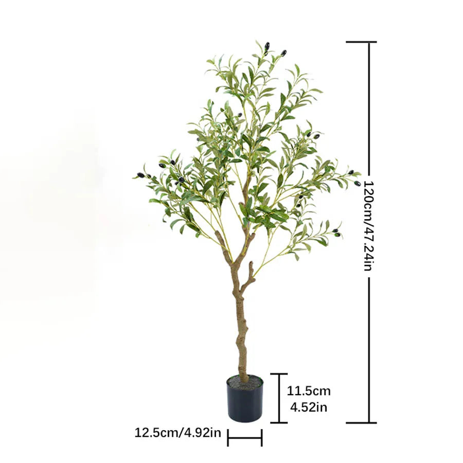 Artificial Olive Tree 120/150/180cm, Artificial Decorative Plants With Fruit For Home Garden Decor