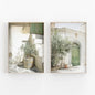 2pcs/set Neutral Olive Tree Shadow Vase Canvas Print Poster Botanical Landscape Art Print Home Decor